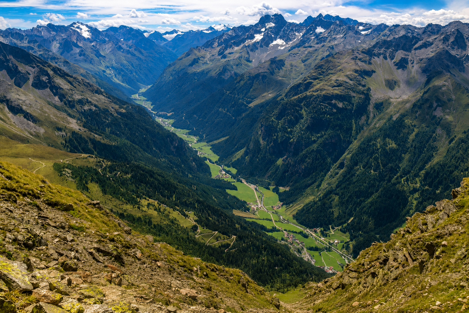 Aussicht auf das Pitztal