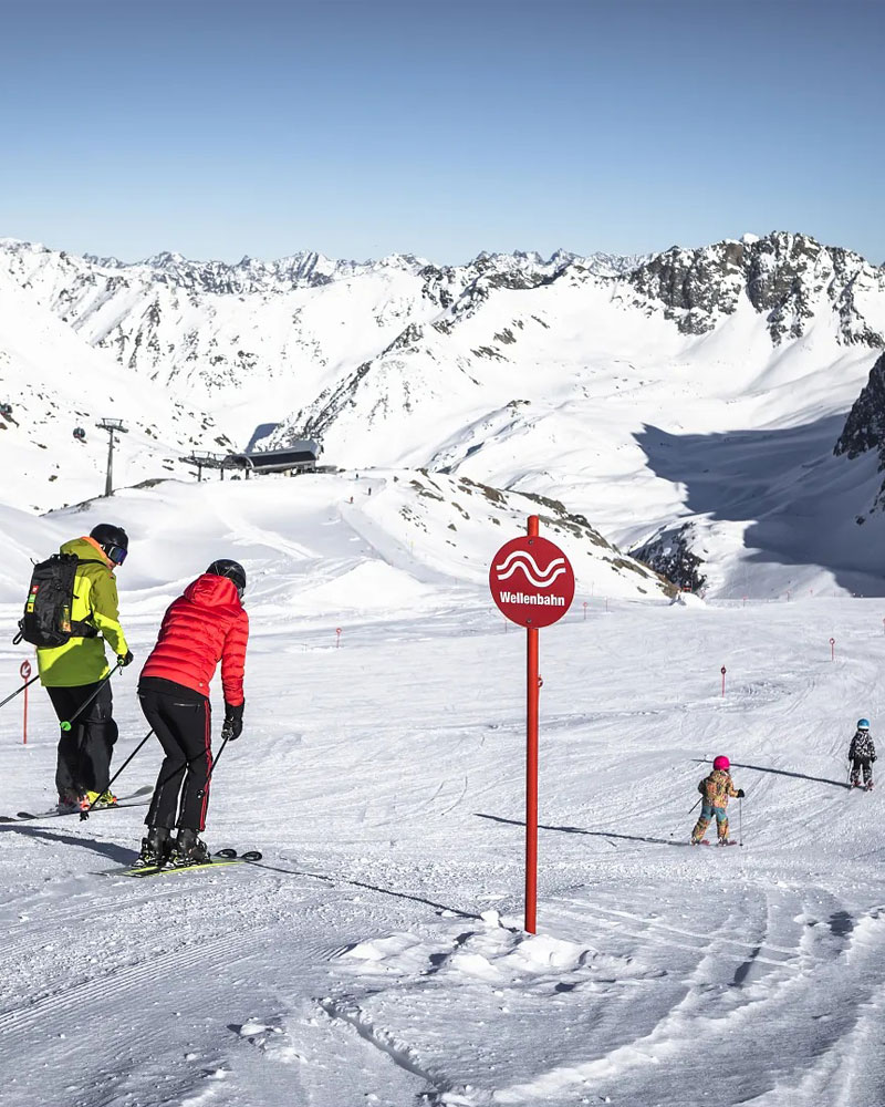 Pitztaler Gletscher und Rifflsee im Winter